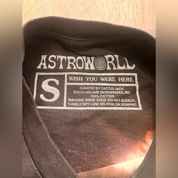 TRAVIS SCOTT CACTUS JACK ASTROWORLD FESTIVAL RUN TIE DYE T SHIRT SZ SMALL NWOT - Picture 3 of 5